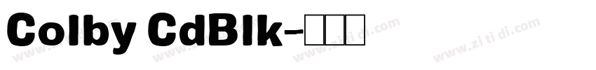 Colby CdBlk字体转换